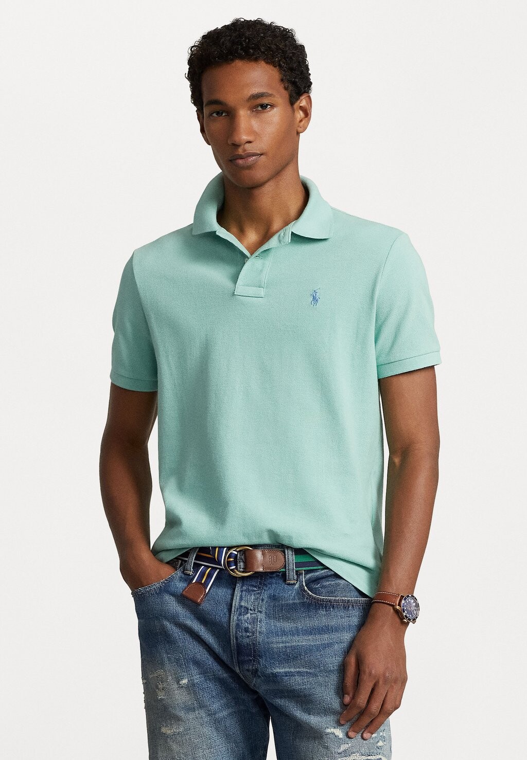 

Рубашка-поло Short Sleeve Polo Ralph Lauren, цвет celadon