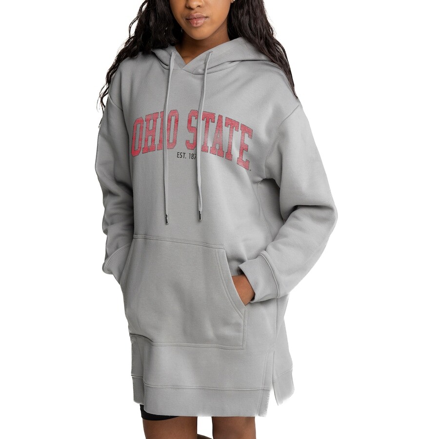

Платье-худи Gameday Couture Ohio State Buckeyes, серый