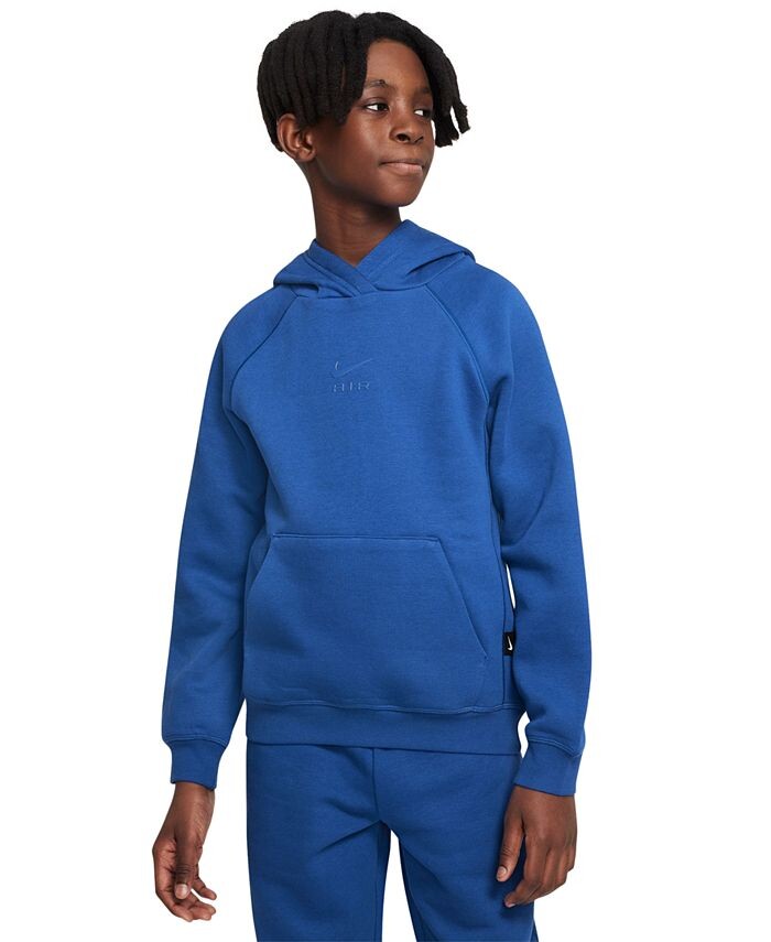 

Толстовка из матового флиса с логотипом Air Big Kids Nike, синий