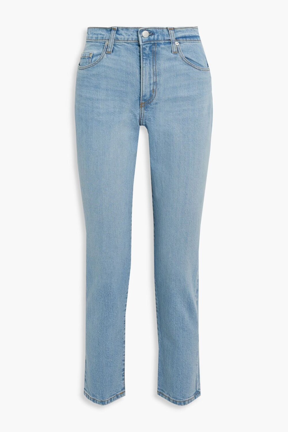 

Kennedy укороченные джинсы прямого кроя с высокой посадкой и вышивкой Nobody Denim, легкий деним