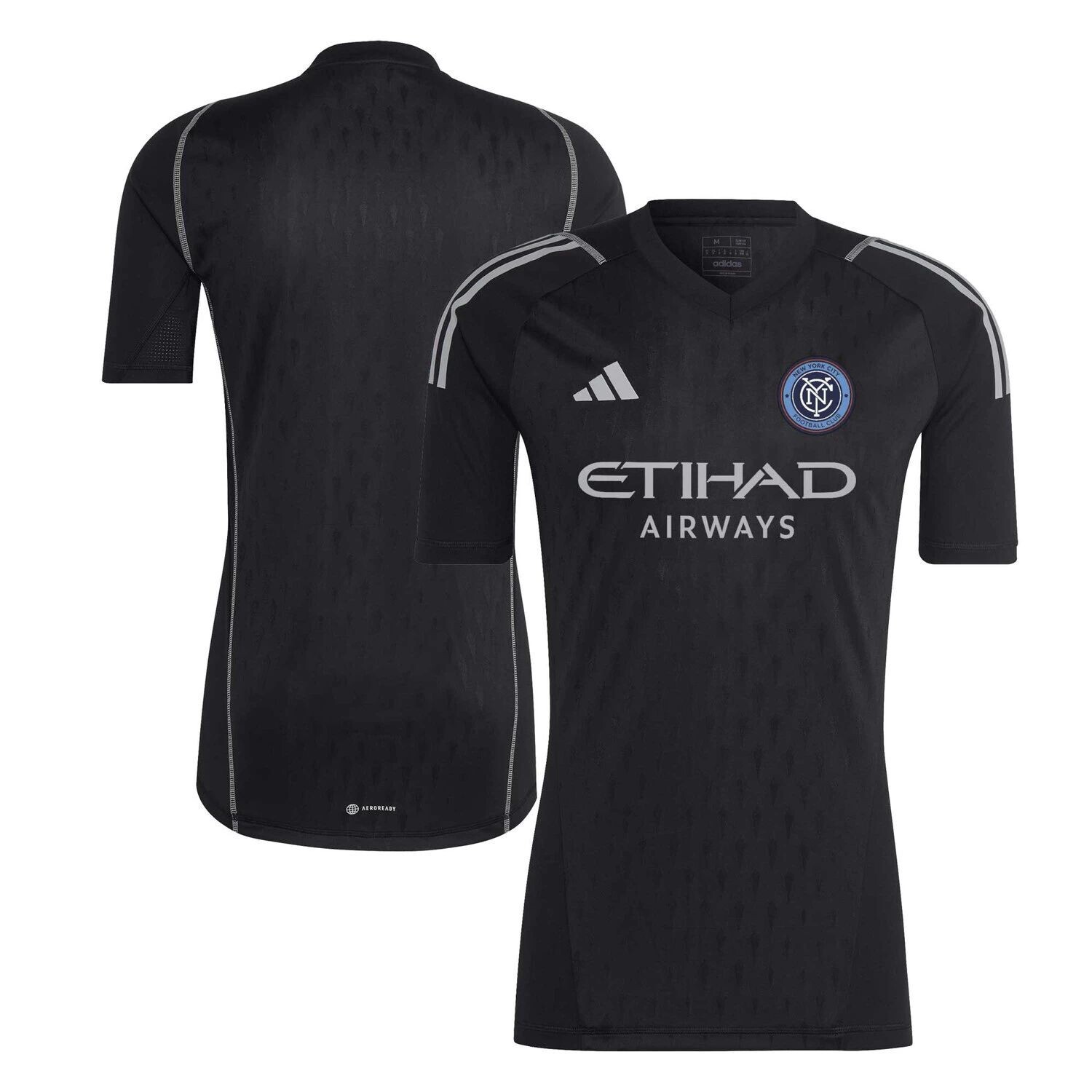 

Мужская черная вратарская футболка adidas New York City 2023 Replica