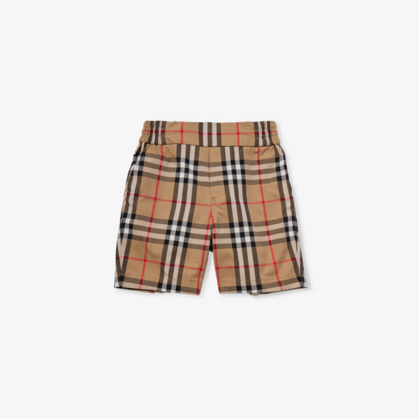 

Хлопковые шорты Hal с эластичной резинкой на талии, 6–24 месяца Burberry, бежевый