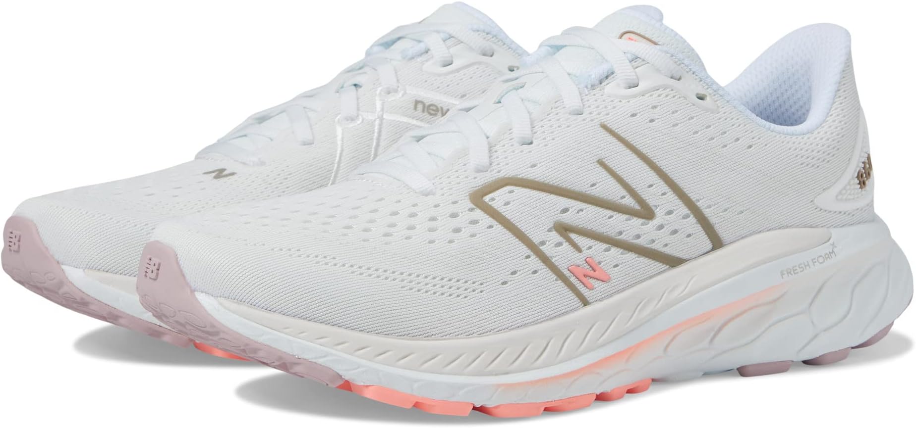 

Кроссовки Fresh Foam X 860v13 New Balance, цвет White/Light Gold Metallic, Белый