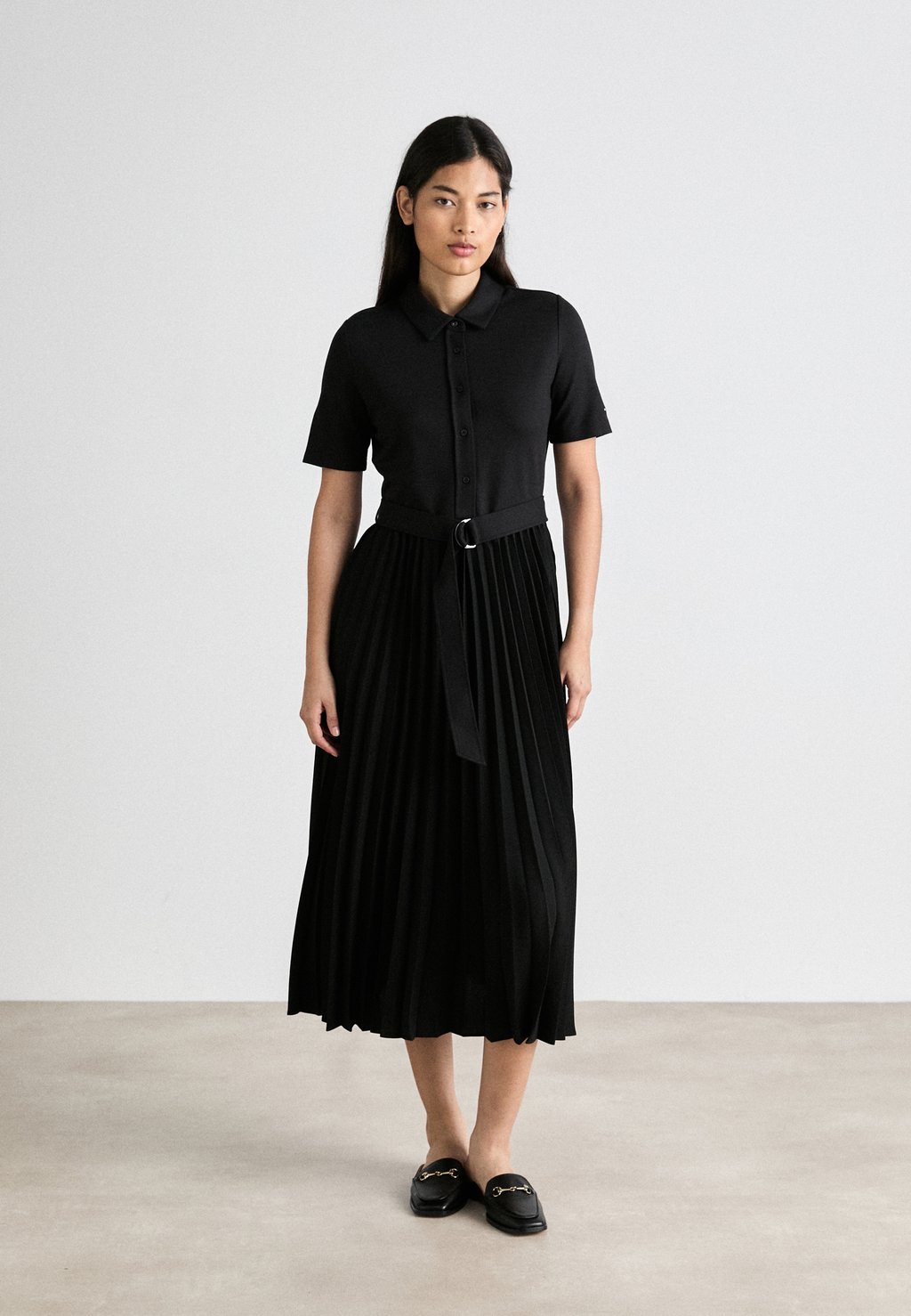 

Платье-блузка MIX PLEATED DRESS Tommy Hilfiger, черный