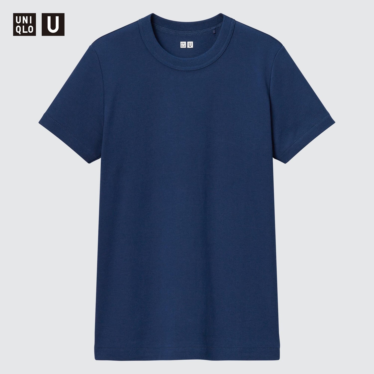 

Футболка женская Uniqlo U с круглым вырезом, темно-синий