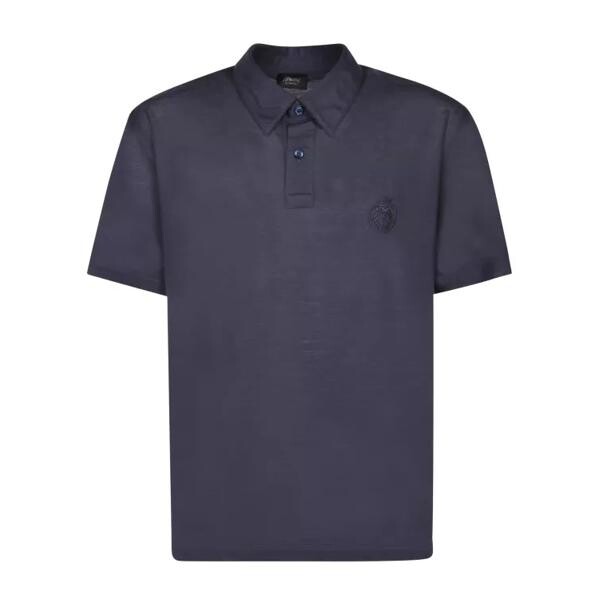 

Футболка wool polo shirt Brioni, синий