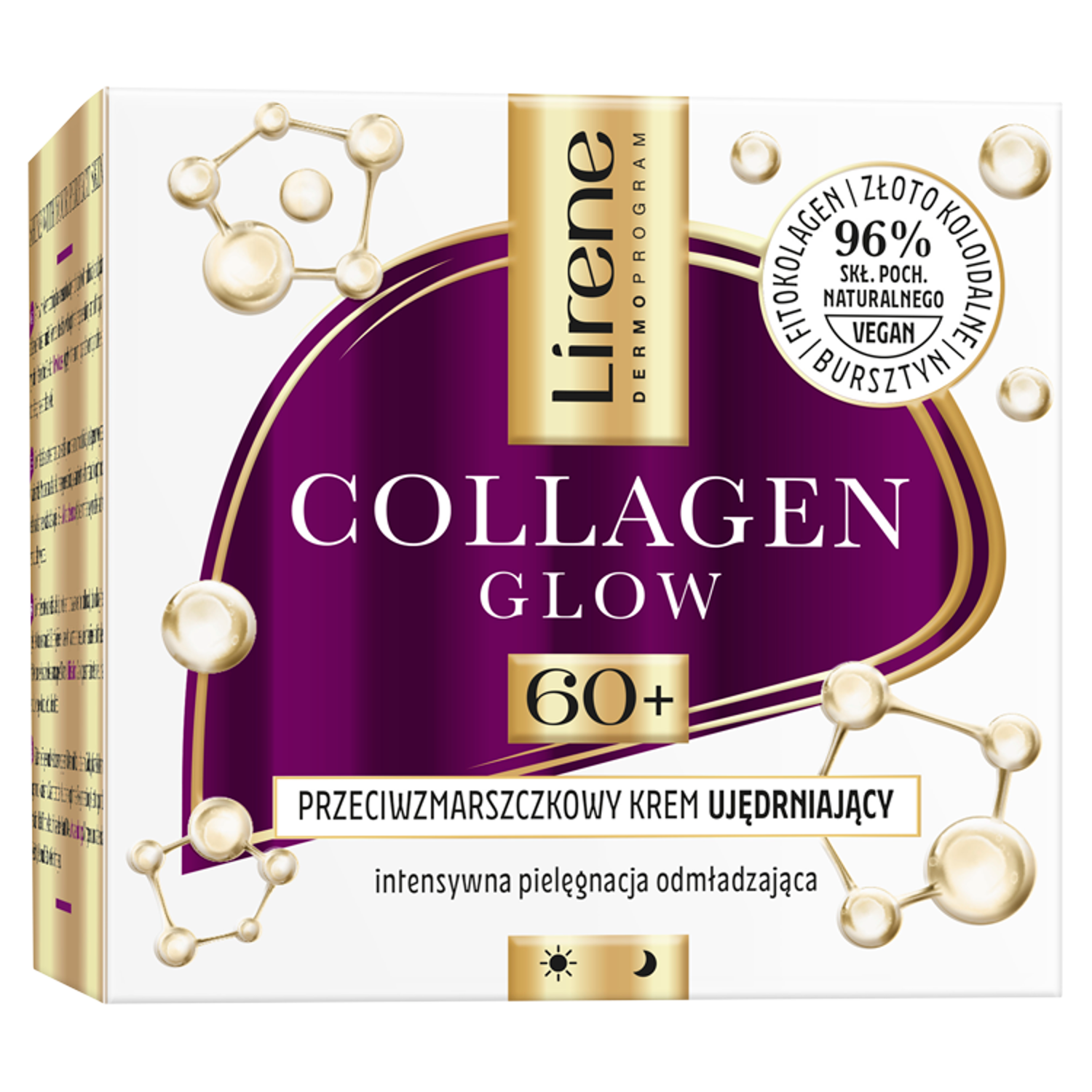 Укрепляющий крем для лица от морщин 60+ Lirene Collagen Glow, 50 мл
