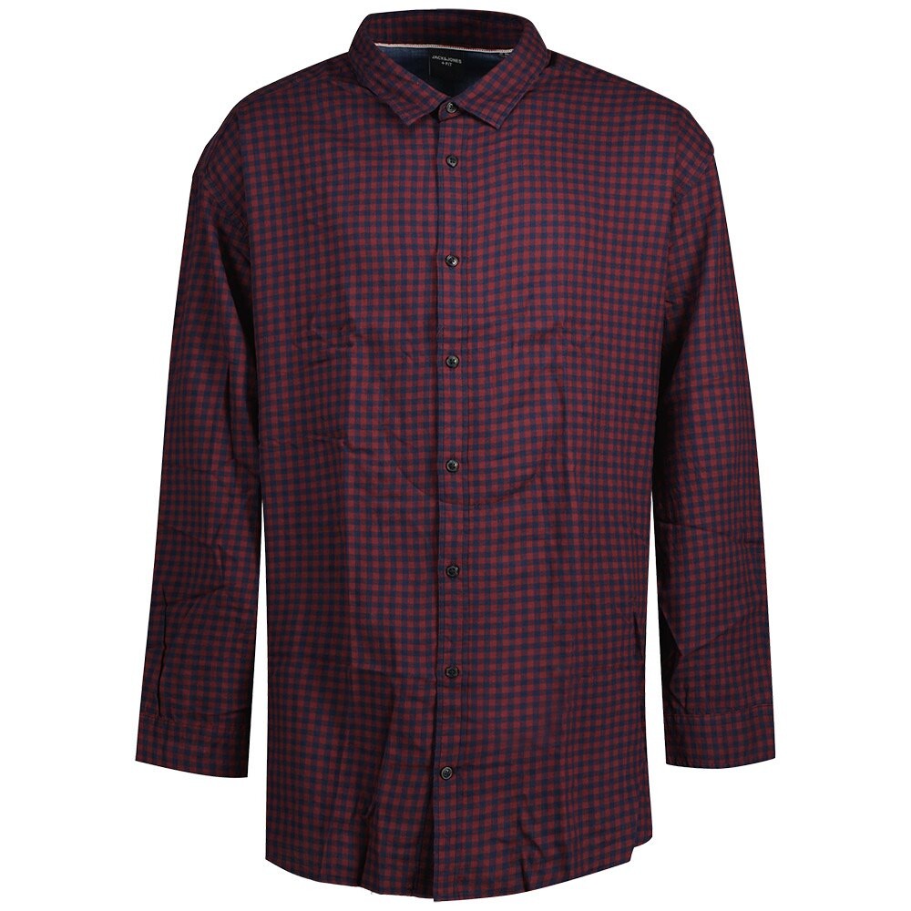 

Рубашка с длинным рукавом Jack & Jones 12183107 Gingham Twill, синий