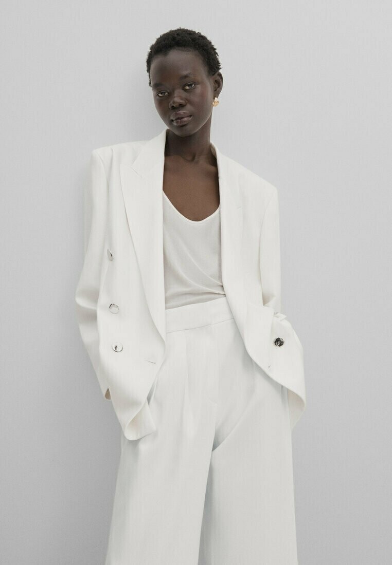 

Короткое пальто Massimo Dutti, бежевый