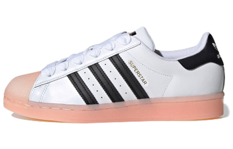 

adidas Superstar White Black Haze Coral (женские)