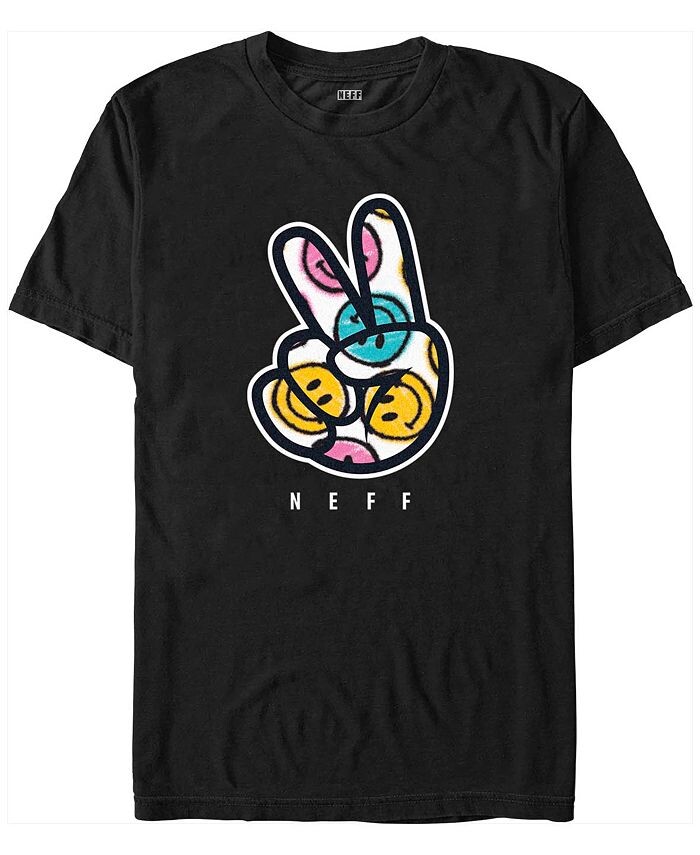 

Мужская футболка NEFF Happy Peace с коротким рукавом Fifth Sun, черный