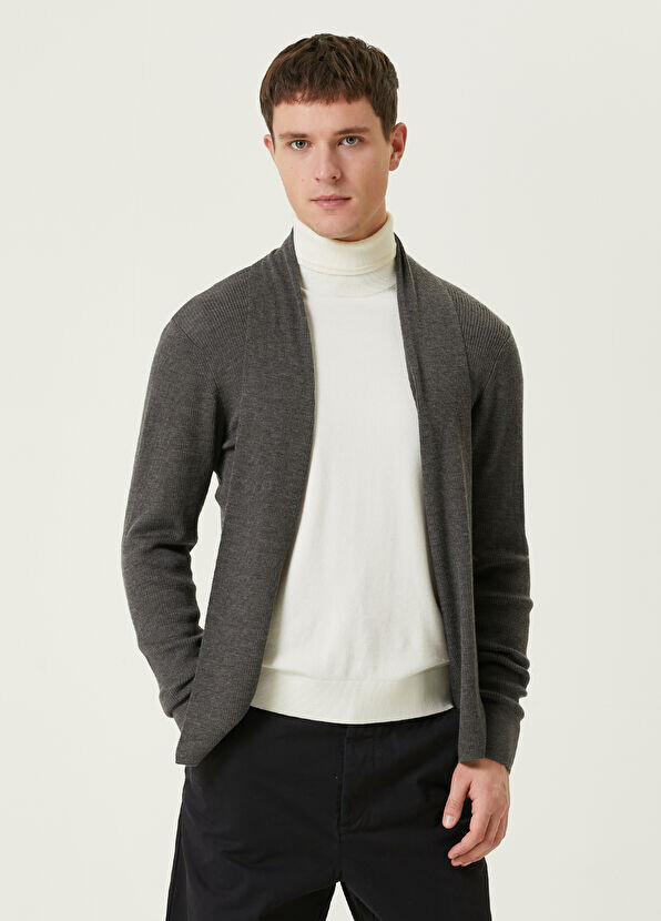 

Кардиган модной вязки Allsaints, серый