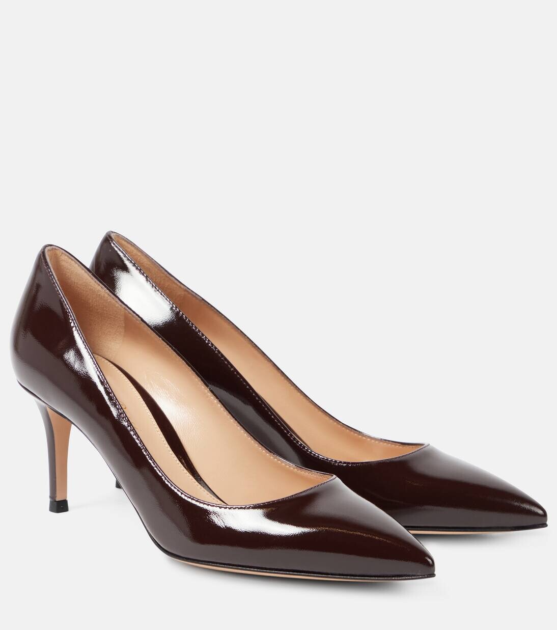 

Туфли-лодочки Gianvito 70 из лакированной кожи Gianvito Rossi, цвет bourgogne