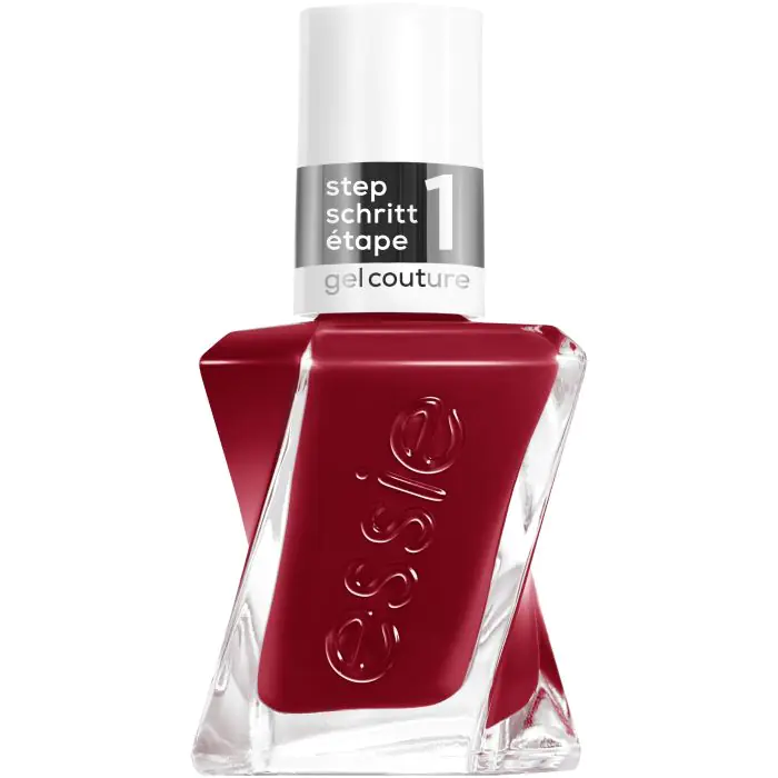 

Лак для ногтей gel couture esmalte de uñas larga duración Essie, цвет 509 paint the gown red
