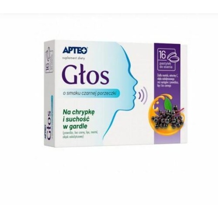 GLOS APTEO Иммунная система горла и голосовых связок 16 пастилок Synoptis Pharma Sp. Z O.O