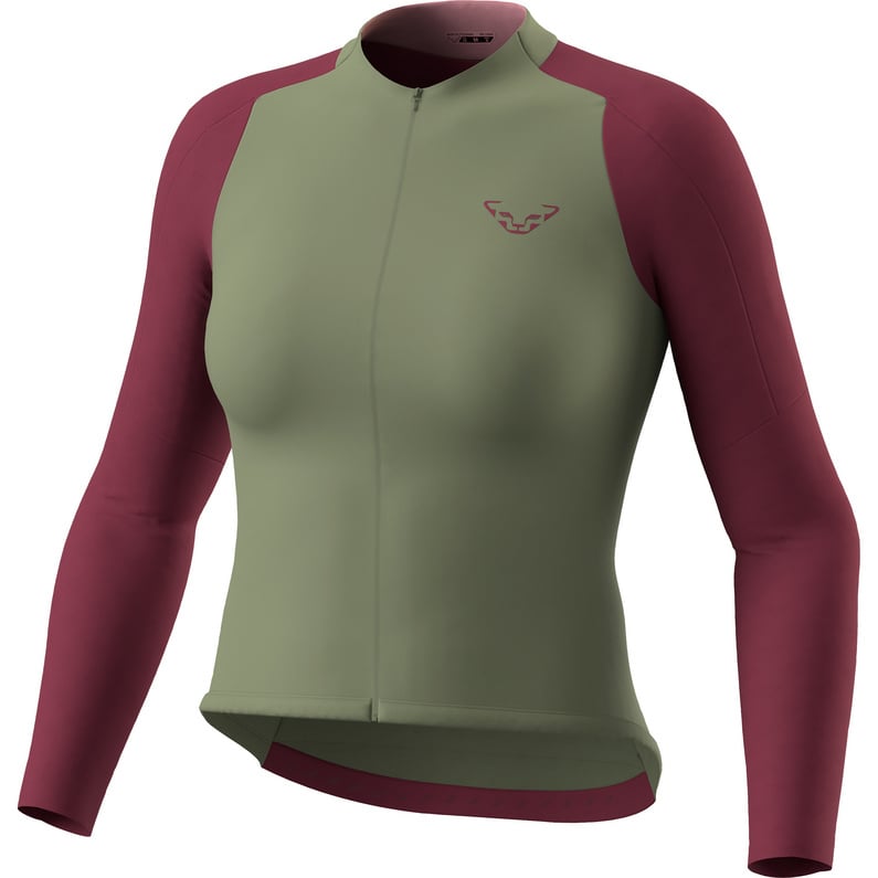 

Женский трикотаж Ride Light L/S FZ Dynafit, оливковый