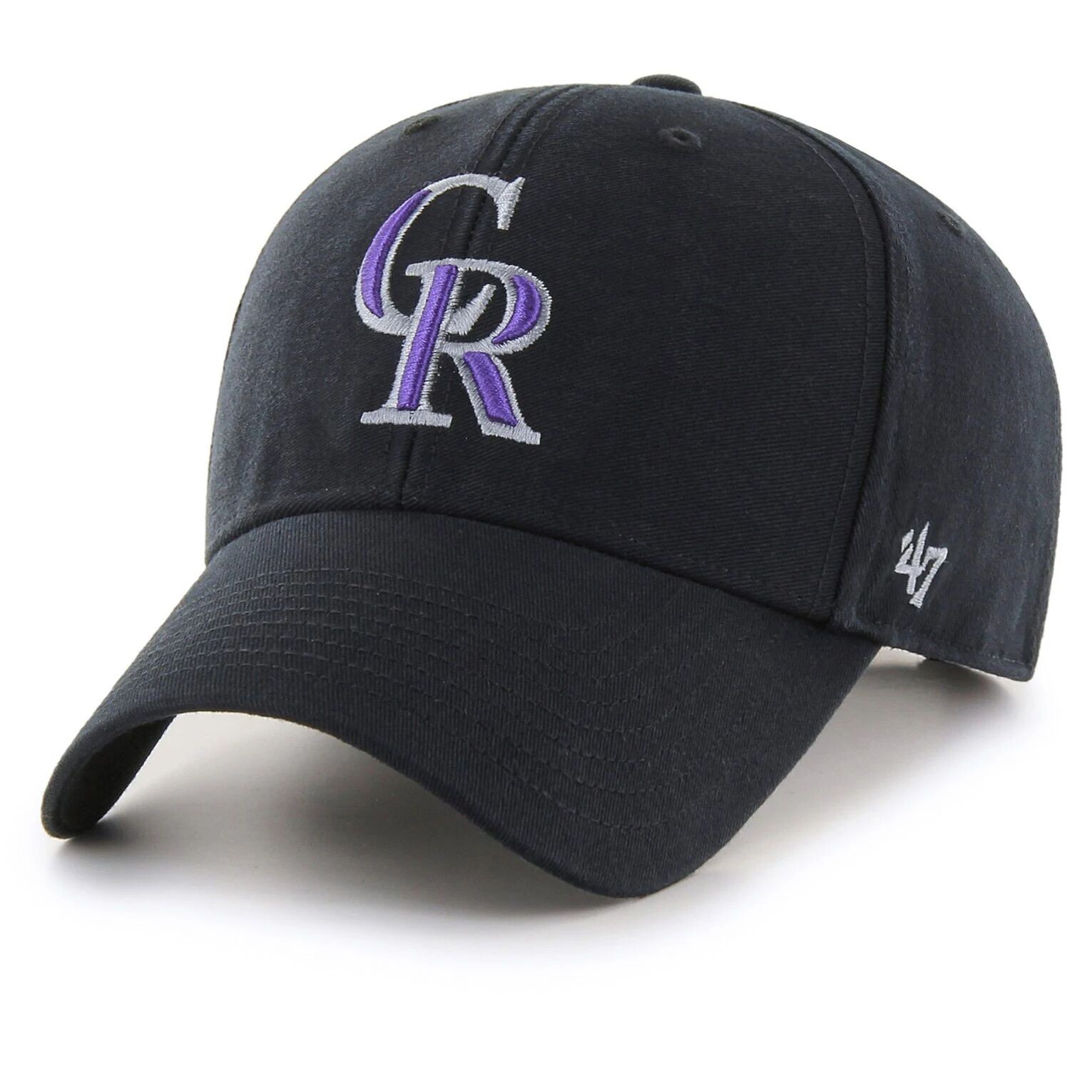 

Черная мужская регулируемая кепка Colorado Rockies Legend MVP '47 '47
