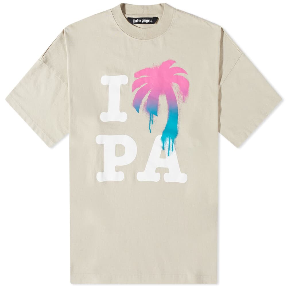 

Футболка Palm Angels I Love PA, мультиколор