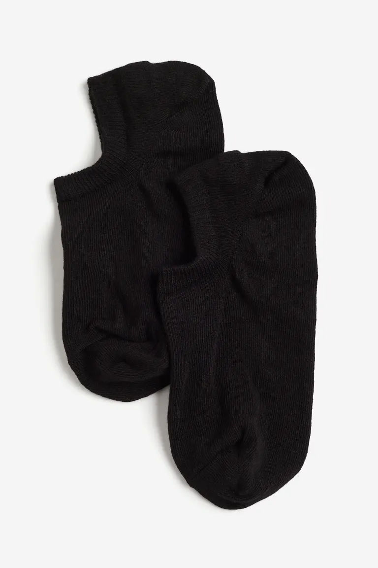 Упаковка из 3 носков-кроссовок H&M, черный упаковка из 3 махровых носков h