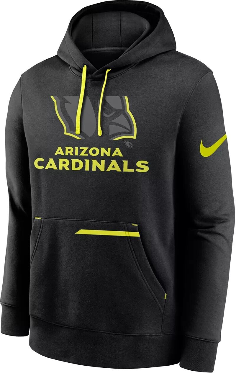 

Мужская толстовка с капюшоном Nike Arizona Cardinals 2023 Volt Black