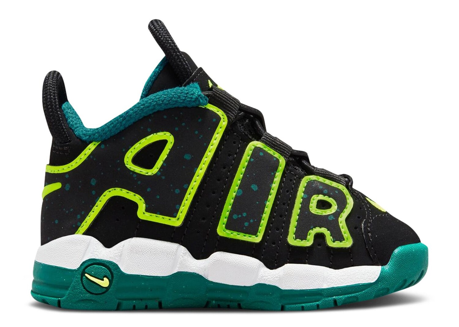 

Кроссовки Nike Air More Uptempo Td 'Black Geode Teal', черный