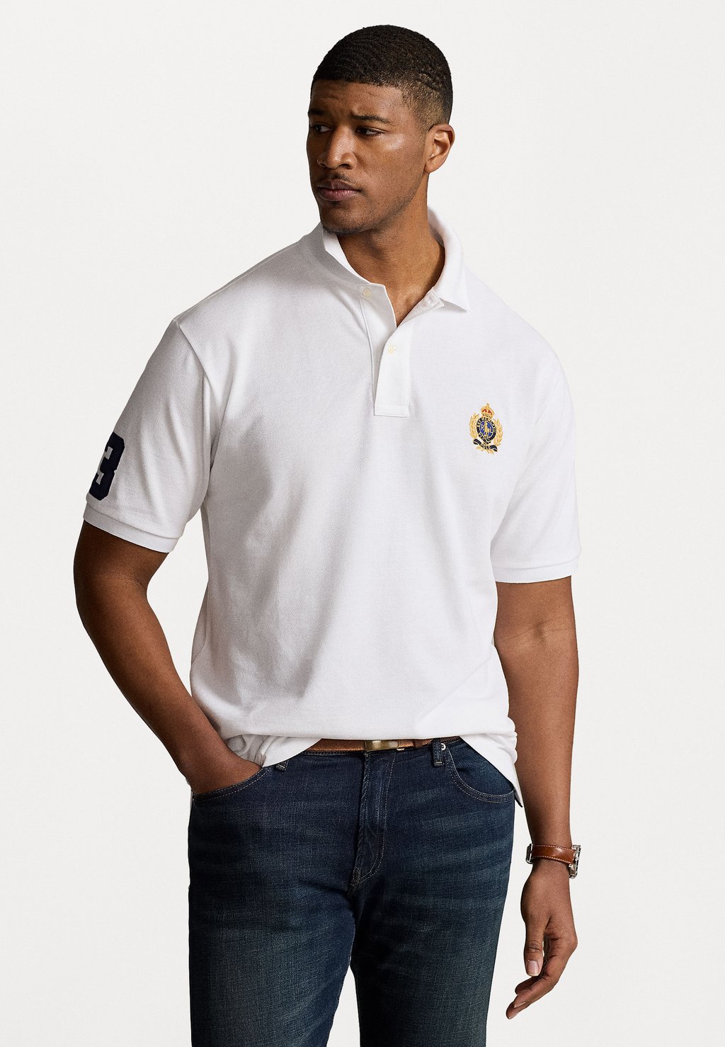 Рубашка поло Polo Ralph Lauren Big & Tall, белый
