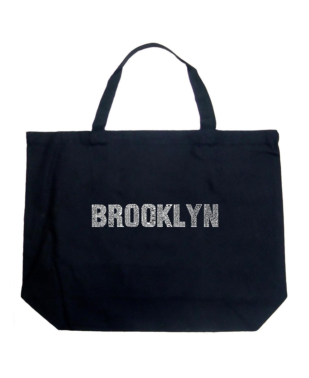 

Brooklyn Neighborhoods — большая сумка-тоут Word Art LA Pop Art, черный