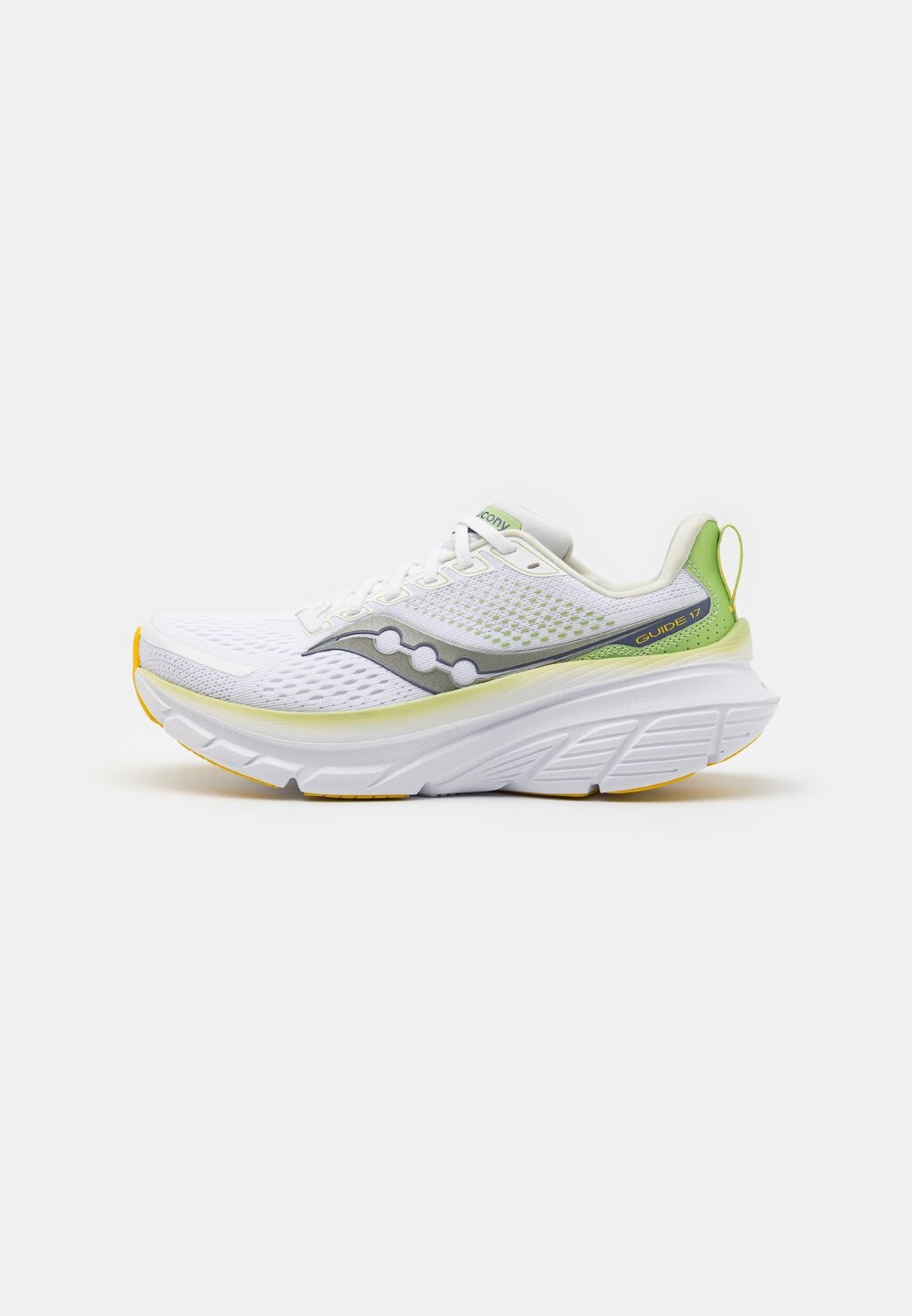 Кроссовки для стабилизирующего бега GUIDE 17 Saucony, цвет white/fern