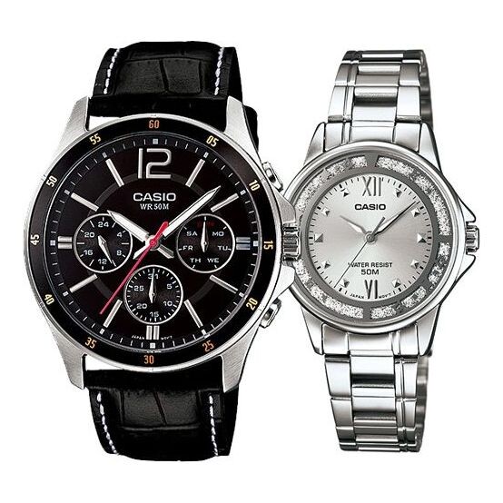 

Часы CASIO General DRESS Japan / South Korea Fashion Couple Black/Silver Analog, черный