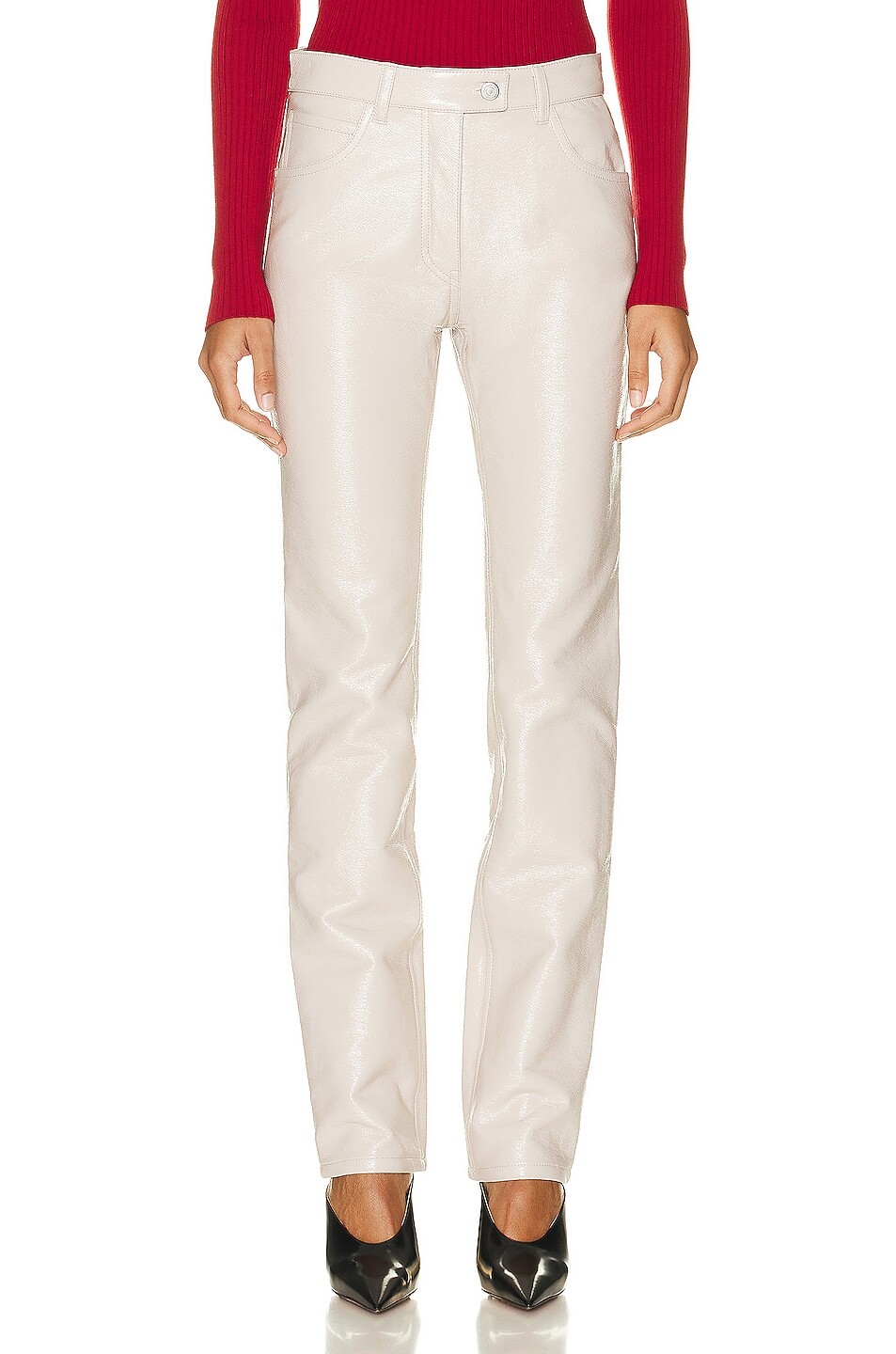 

Брюки Courreges 5 Pocket Vinyl, цвет Mastic Grey