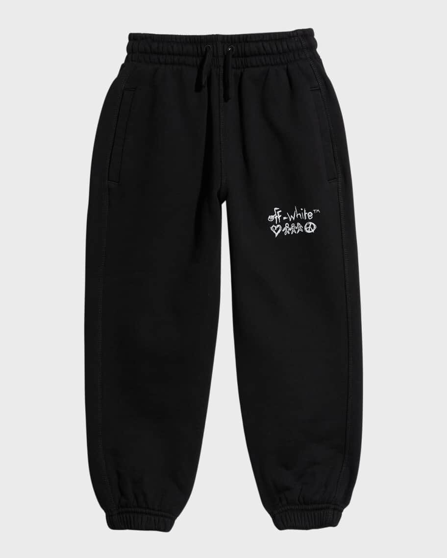 

Спортивные штаны с эскизом логотипа для мальчиков, размеры 4–12 Off-White