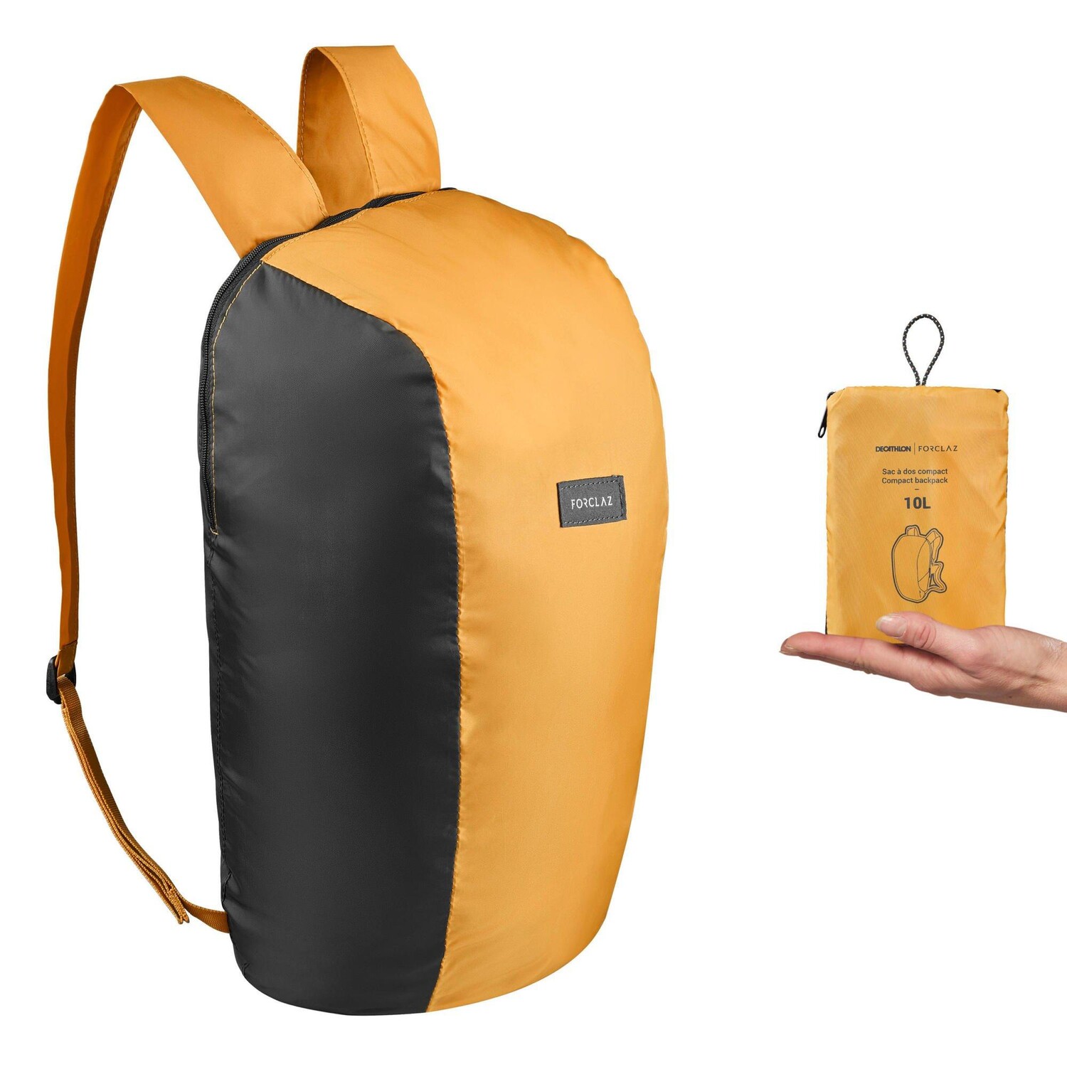

Складной рюкзак Decathlon 10 л - Путешествия Forclaz, желтый