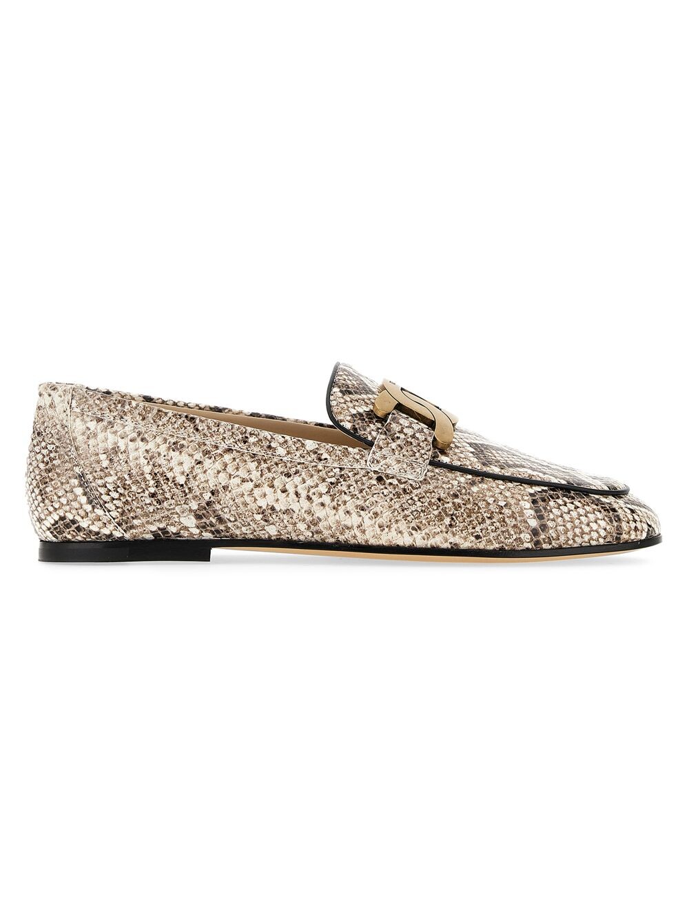 

Кожаные лоферы со змеиным принтом Tod's