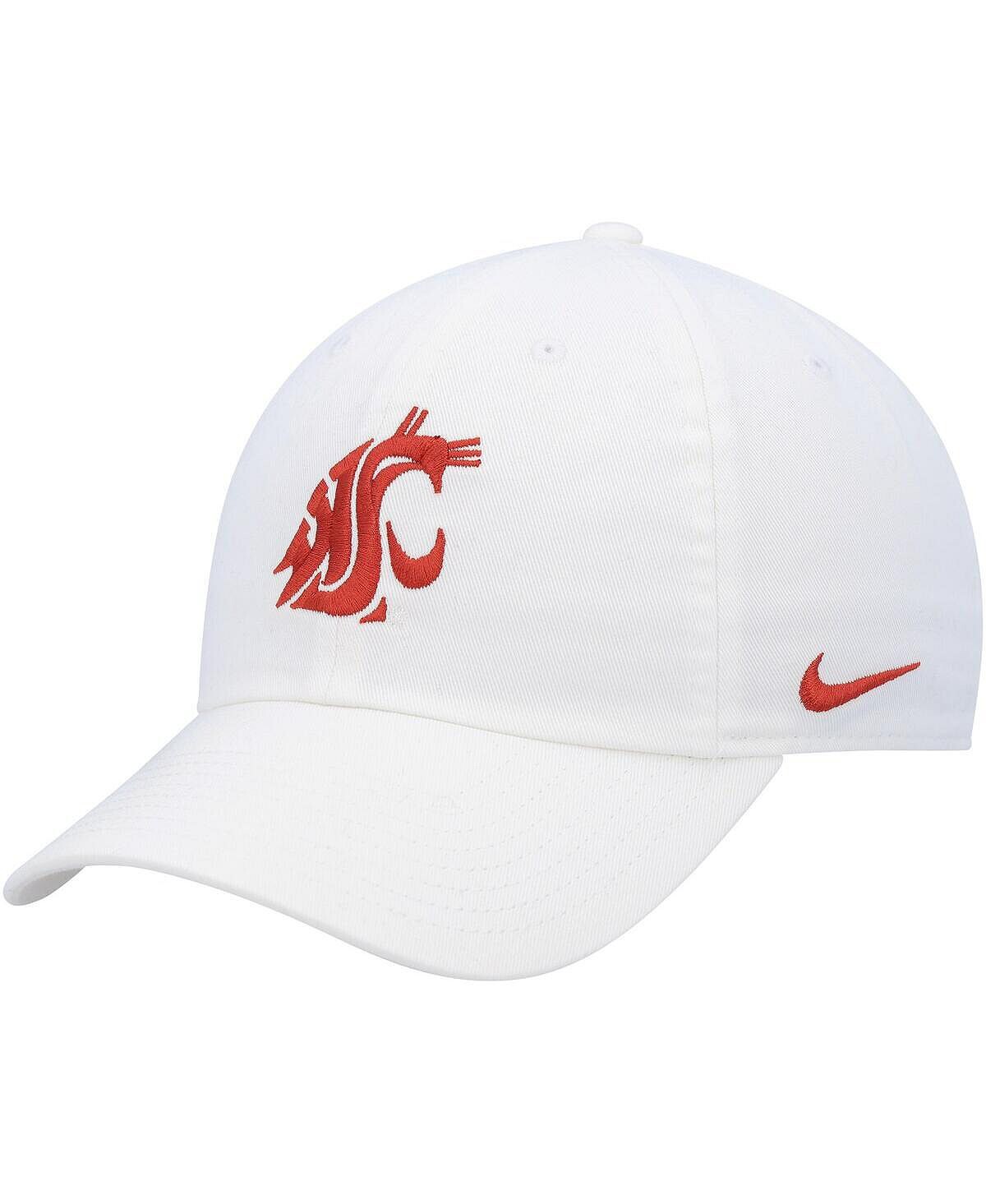 

Мужская белая регулируемая шапка с логотипом Washington State Cougars Heritage86 Nike