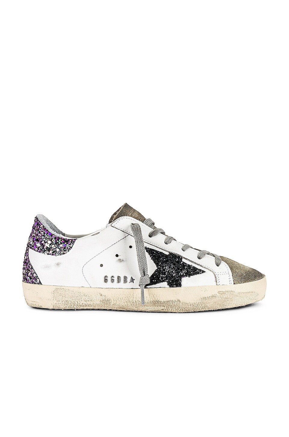 

Кроссовки Golden Goose Super-Star, цвет White, Taupe, & Fuxia