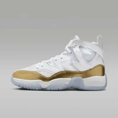 

Кроссовки Nike Jumpman Two Trey, цвет White/Metallic Gold/Ice Blue/Black