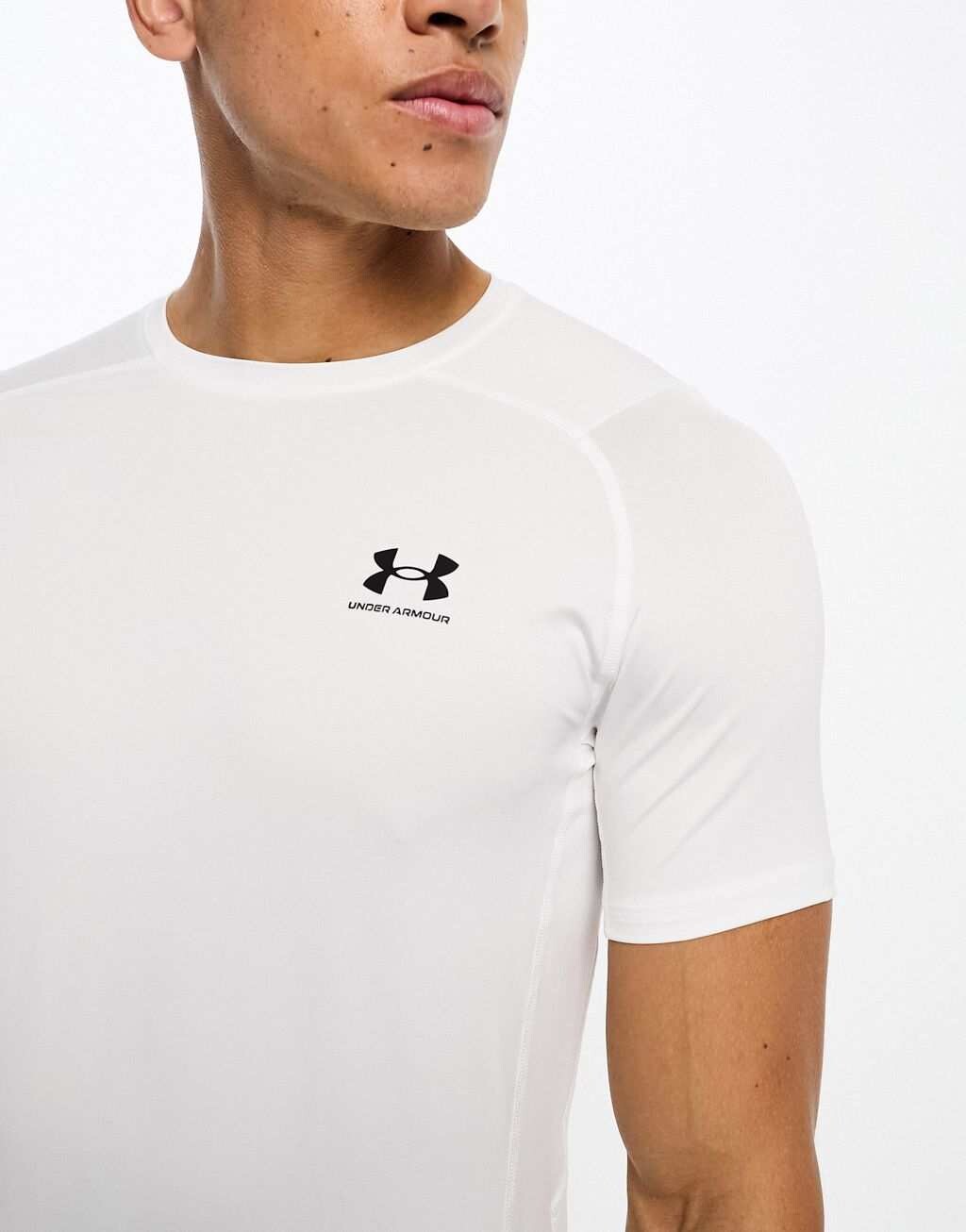 

Белая приталенная футболка Under Armour Heat Gear Armor, Белый