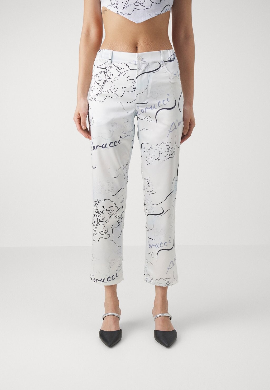 

Тканевые брюки Fiorucci, белый