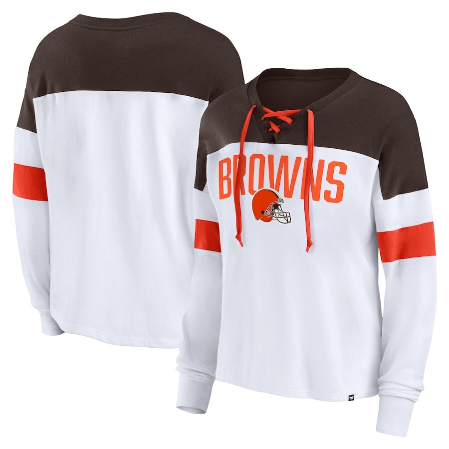 

Футболка с длинным рукавом Fanatics Branded Cleveland Browns, белый