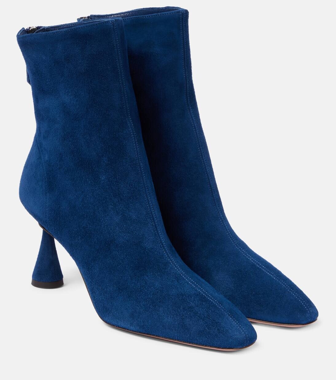 

Ботильоны замшевые Amore 75 Aquazzura, цвет paris blue