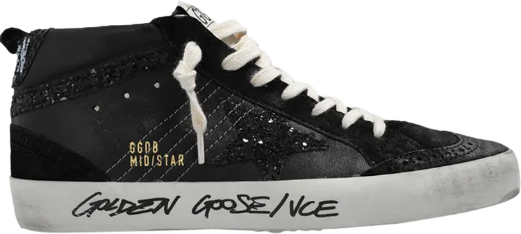 

Кроссовки Golden Goose Wmns Mid Star 'Glitter - Black', черный