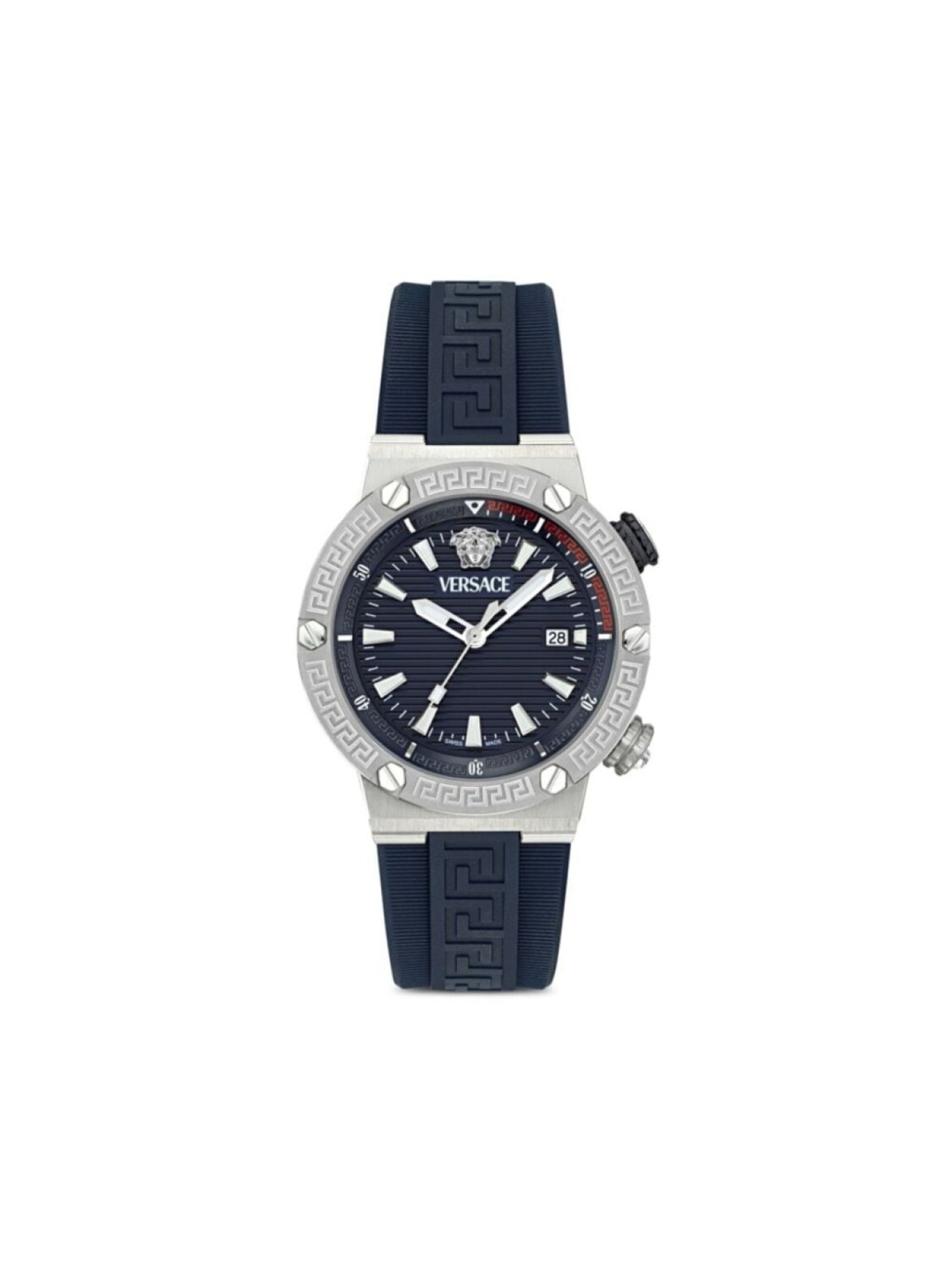 

Versace наручные часы Greca Logo Diver 43 мм, синий
