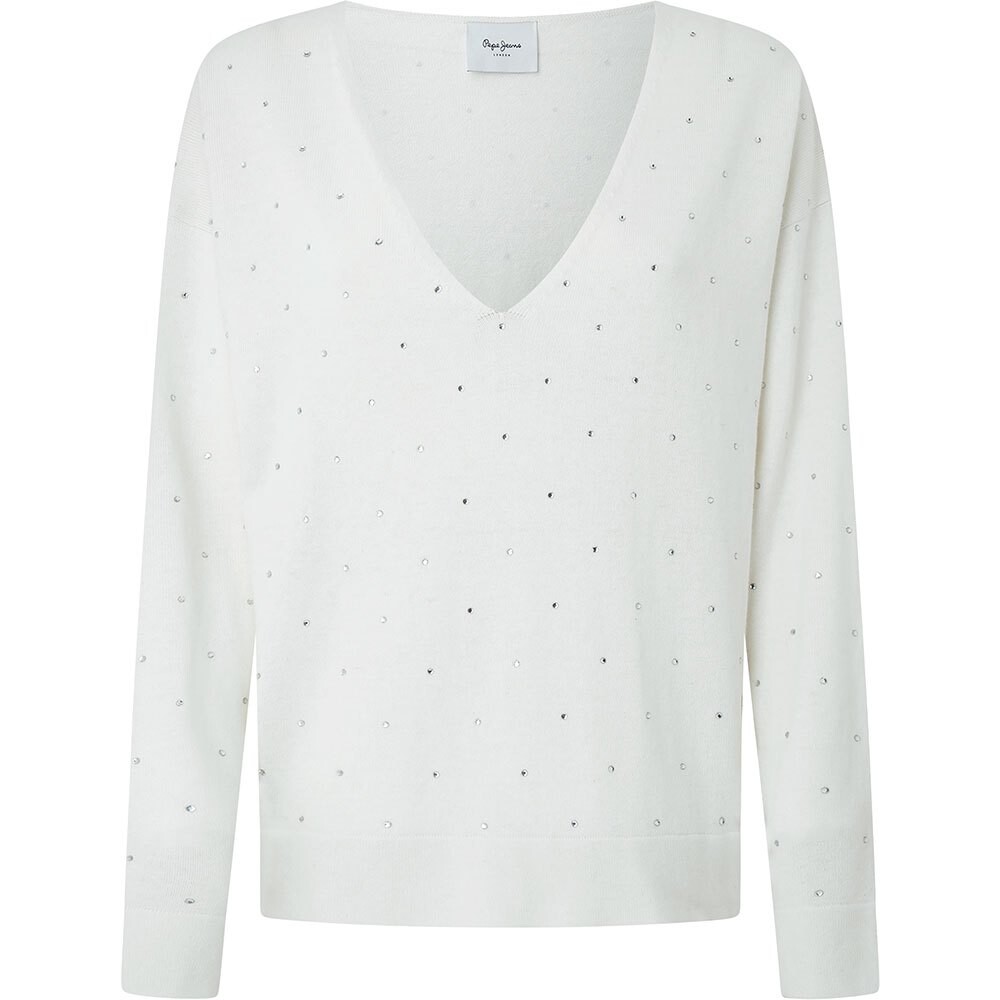 

Свитер Pepe Jeans Faye V Neck, белый