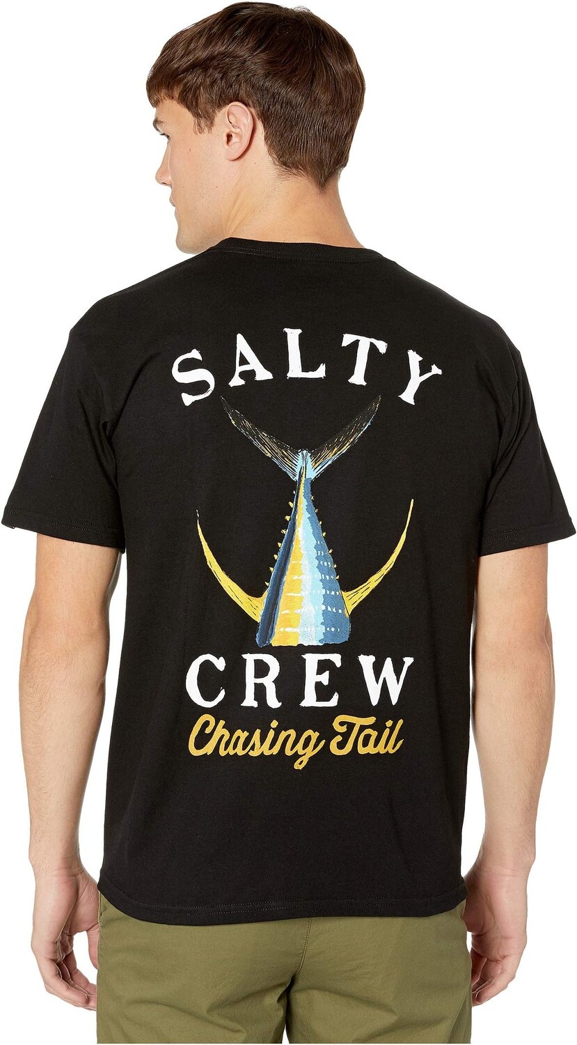 

Футболка с короткими рукавами и хвостом Salty Crew, черный