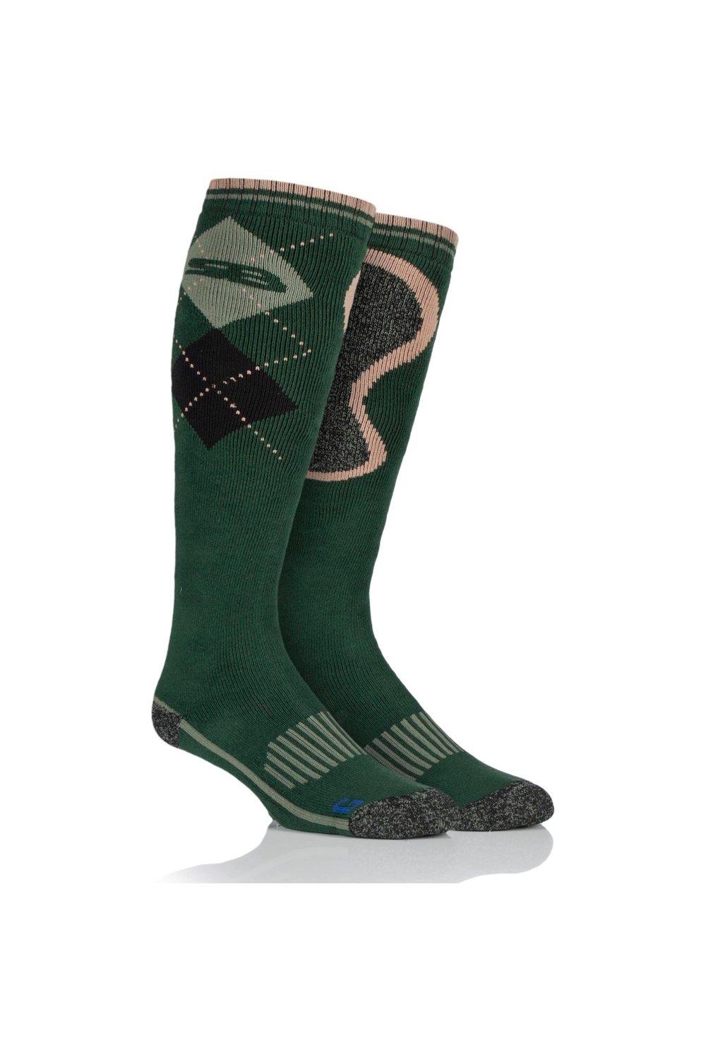 1 пара длинных хлопковых носков BlueGuard Country SOCKSHOP Storm Bloc, зеленый
