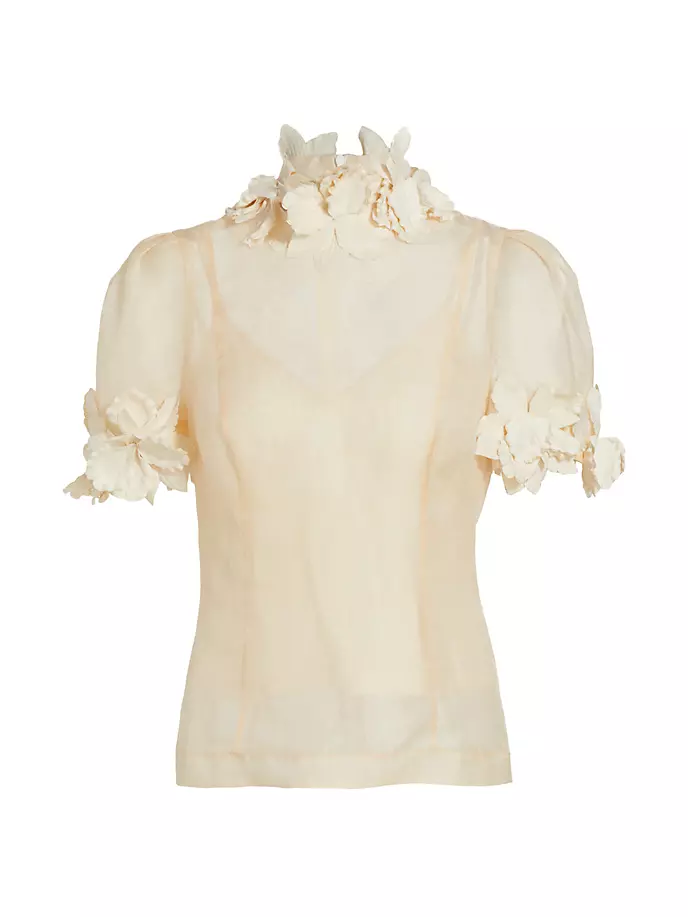 

Топ Luminosity Lift Off Flower Zimmermann, цвет cream