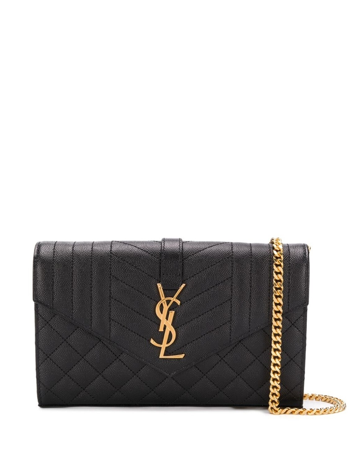 

Saint Laurent сумка-конверт через плечо, черный