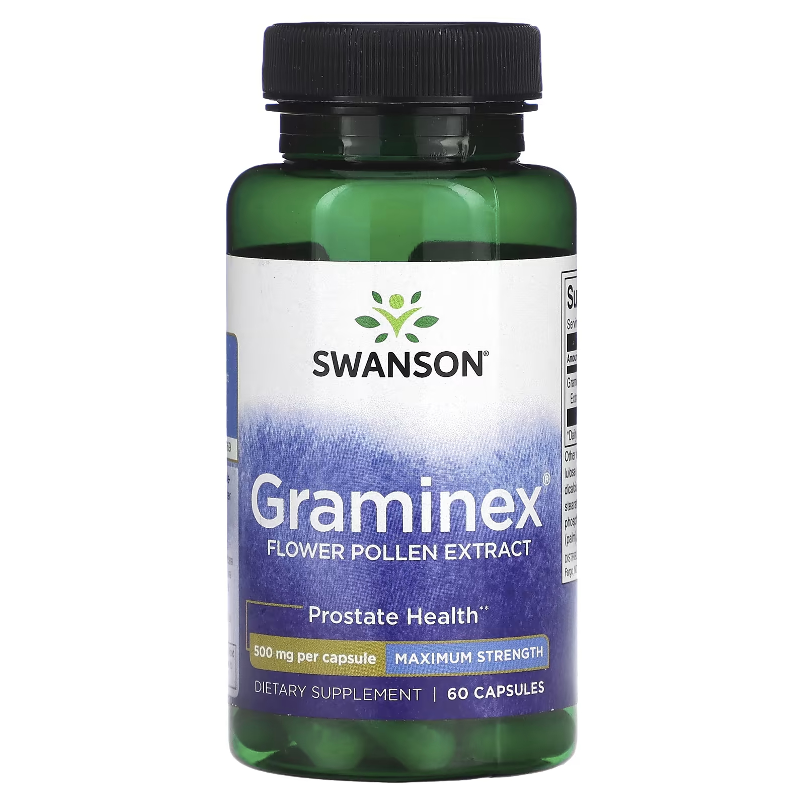 цена Swanson Graminex Экстракт цветочной пыльцы Максимальная сила 500 мг 60 капсул