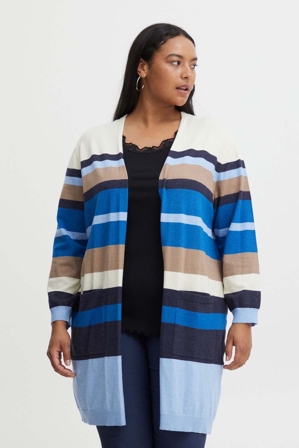 

Кардиган Fransa Strickjacke FPMELANI CAR 1 20611744, синий
