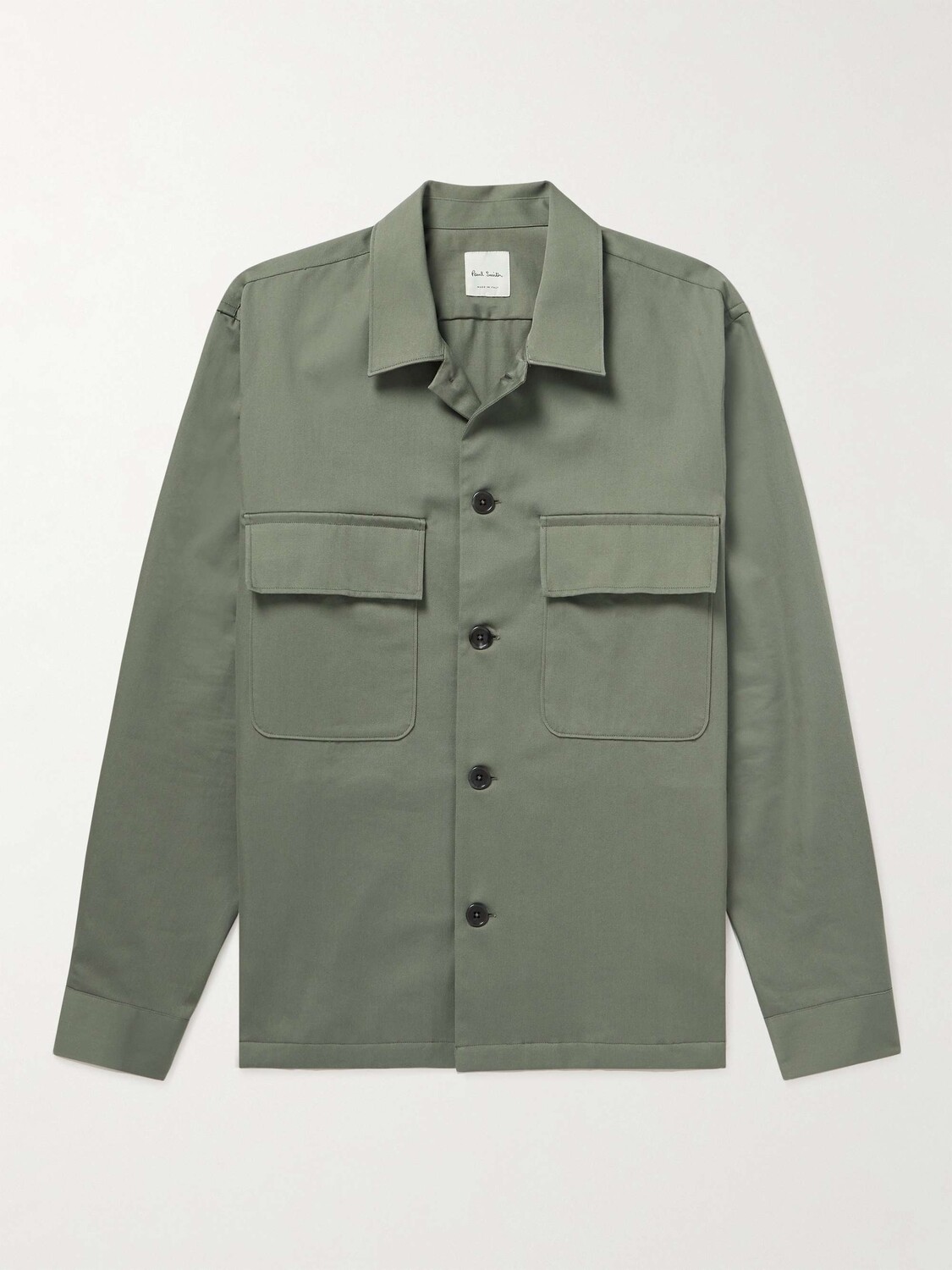 

Верхняя рубашка из хлопкового твила PAUL SMITH, зеленый
